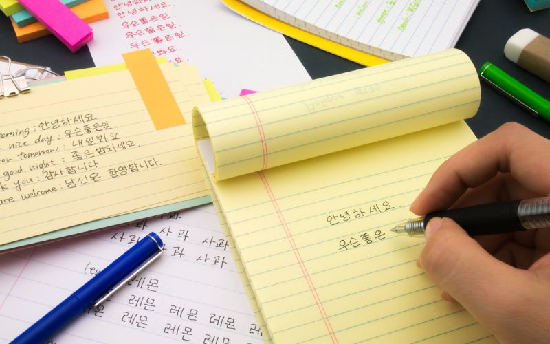 Chi phí tài liệu học tập du học Hàn