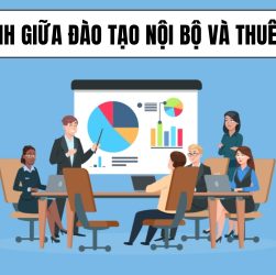 so sánh giữa đào tạo nội bộ và thuê ngoài