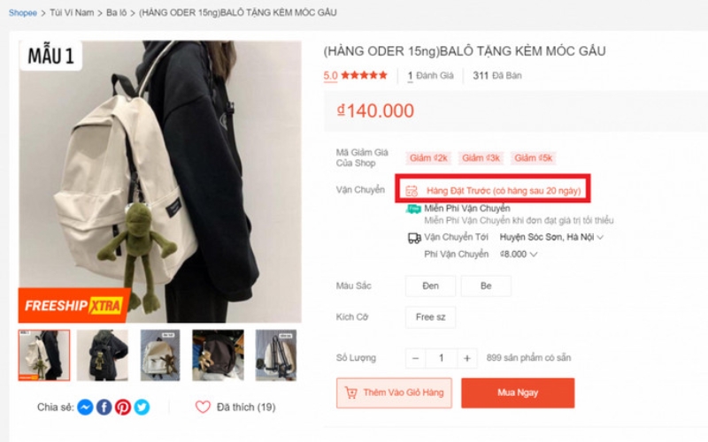thông báo trước cho khách
