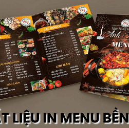 chất liệu in menu bền đẹp