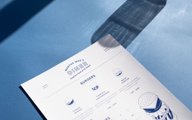 menu giấy