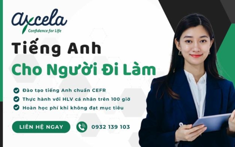Trung tâm tiếng anh cho người đi làm Axcela